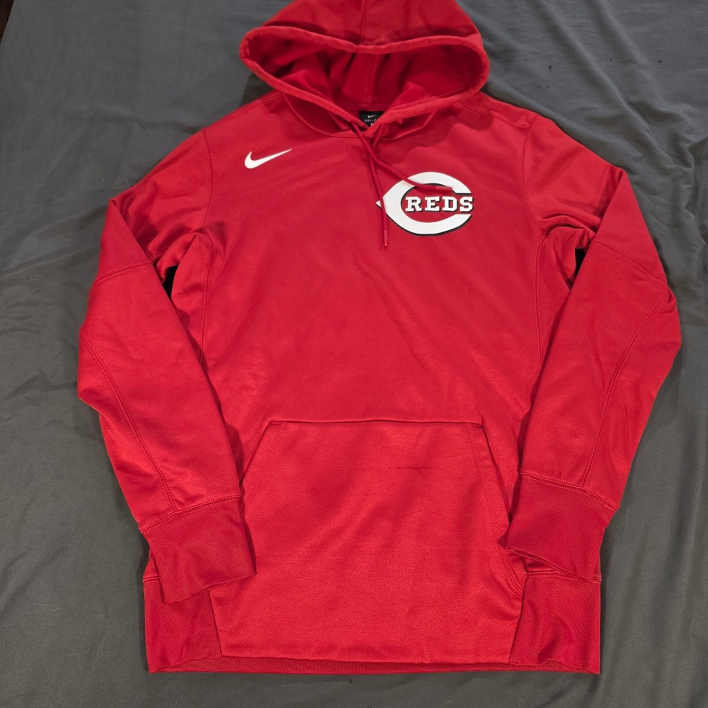 Nike Dri-FIT Cincinnati Reds Hoodie Mens Medium Red MLB Baseball Pullover
